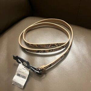 Icing Brown Snake Print Women's Belt